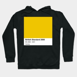 Canary Yellow British Standard 0001 Colour Swatch Hoodie